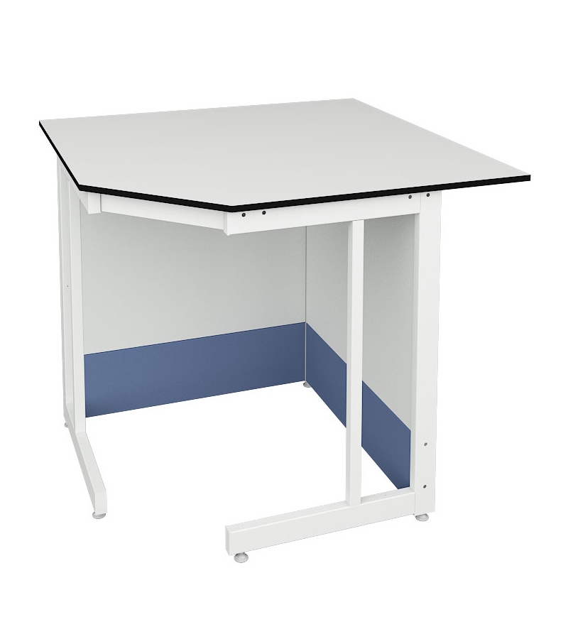 Стол угловой к высокому пристенному столу ЛАБ-PRO СУ 110/80.110/80.90 LА